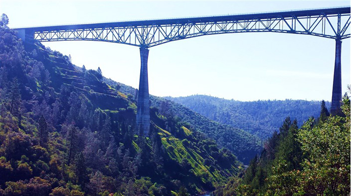 زنی که از بلندترین پل کالیفرنیا سقوط کرد و زنده ماند+عکس