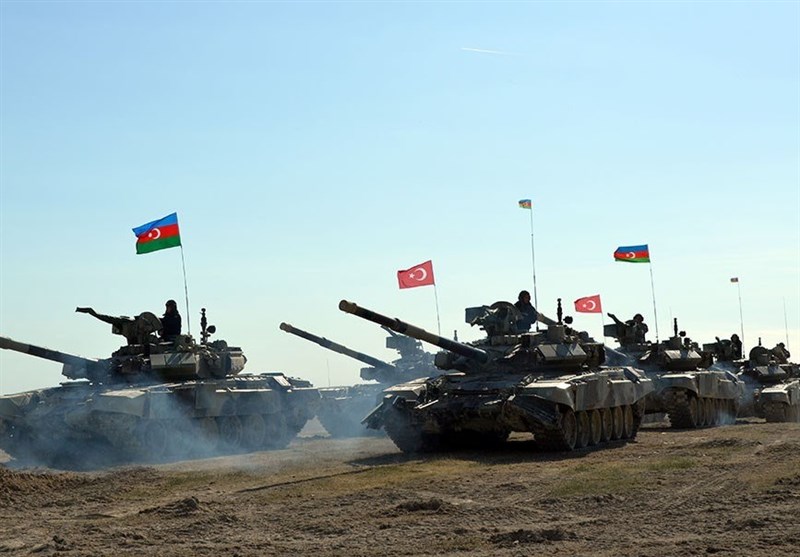 پیام مانور نظامی مشترک ترکیه و جمهوری آذربایجان به ارمنستان