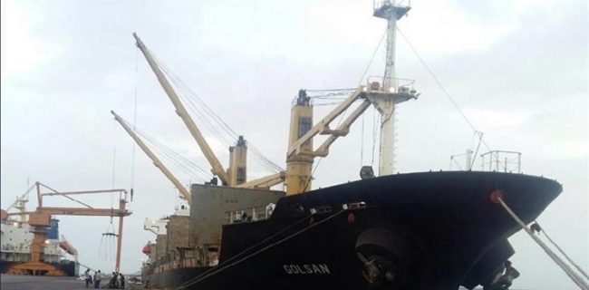 کشتی گلسان اولین کشتی حمل کالای عمومی محموله خود را با موفقیت در ونزوئلا تخلیه کرد
