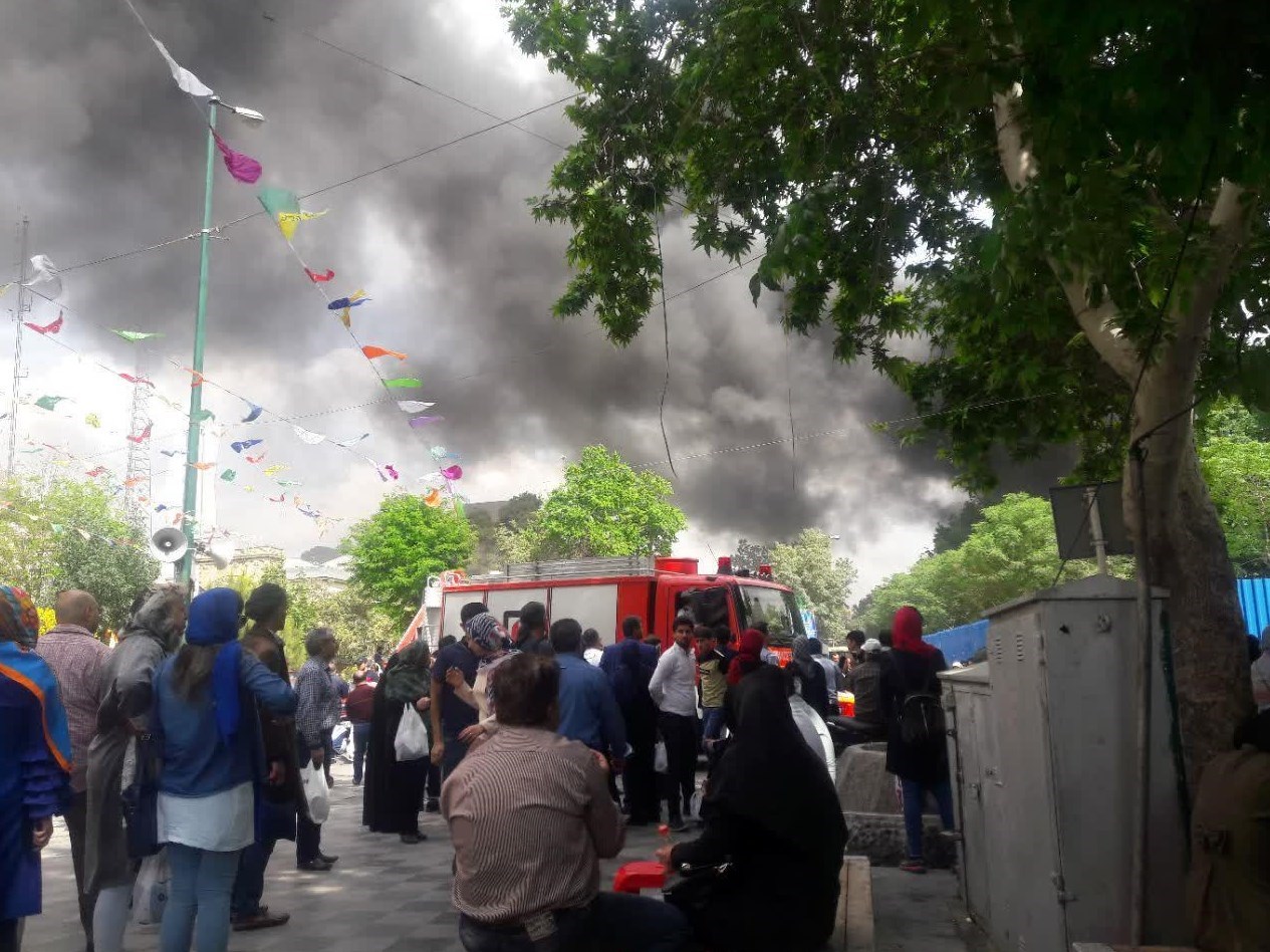آتش سوزی در بازار سید ولی