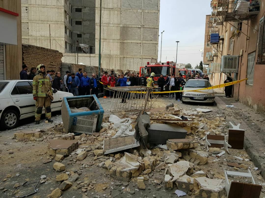 انفجار یک واحد مسکونی بر اثر نشت گاز